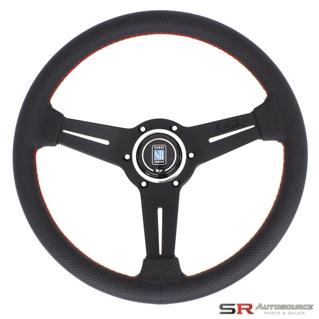 Nardi Classic Steering Wheel – 330mm Black Leather (Black Spokes)