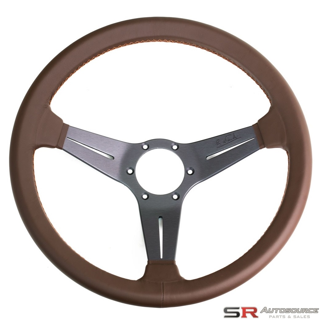 Nardi Deep Corn Revolution Steering Wheel – 350mm Brown Leather