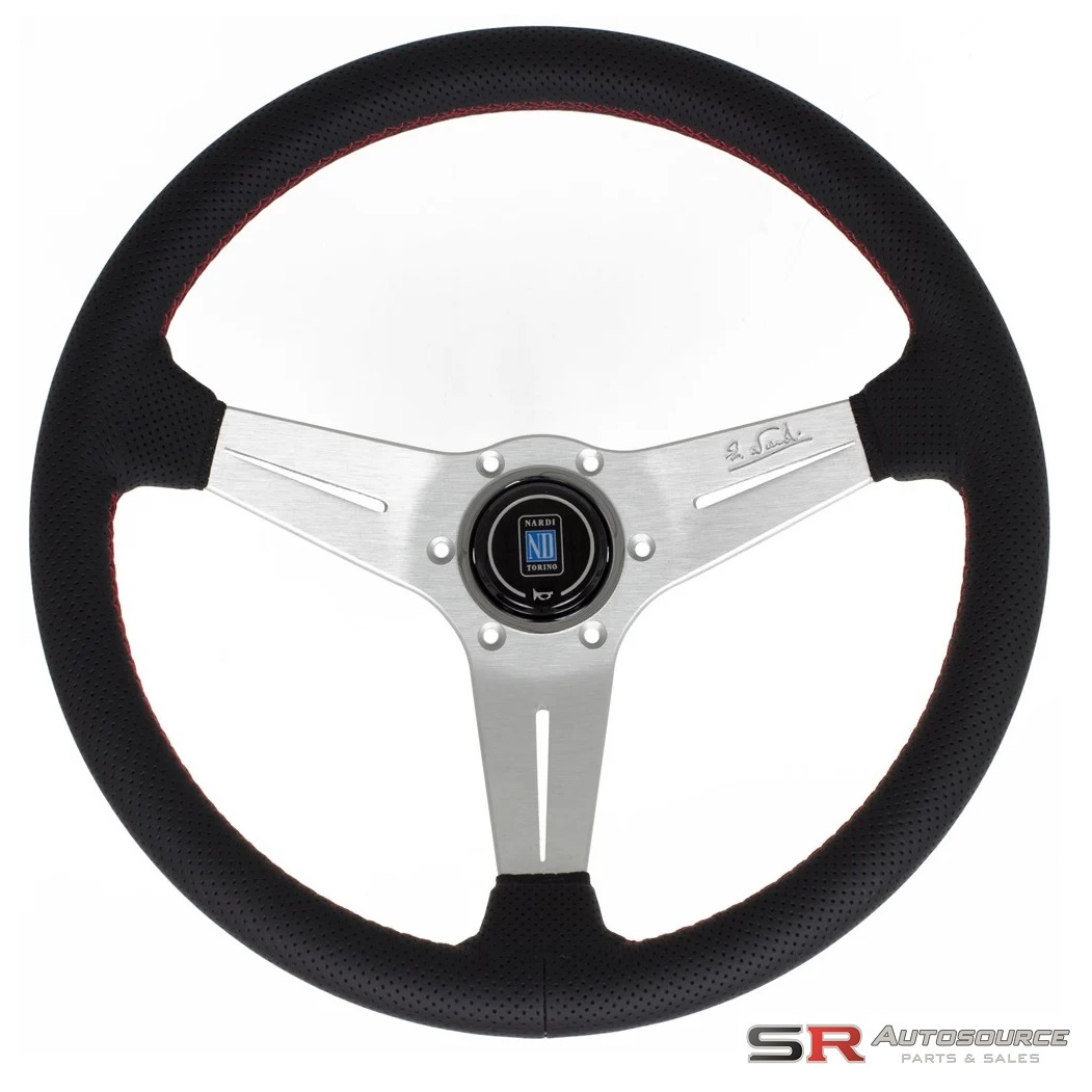 Nardi Deep Corn Steering Wheel – 350mm Black Leather