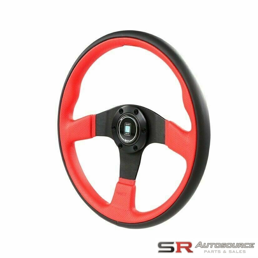 Nardi Twin Steering Wheel – 350mm Red/Black