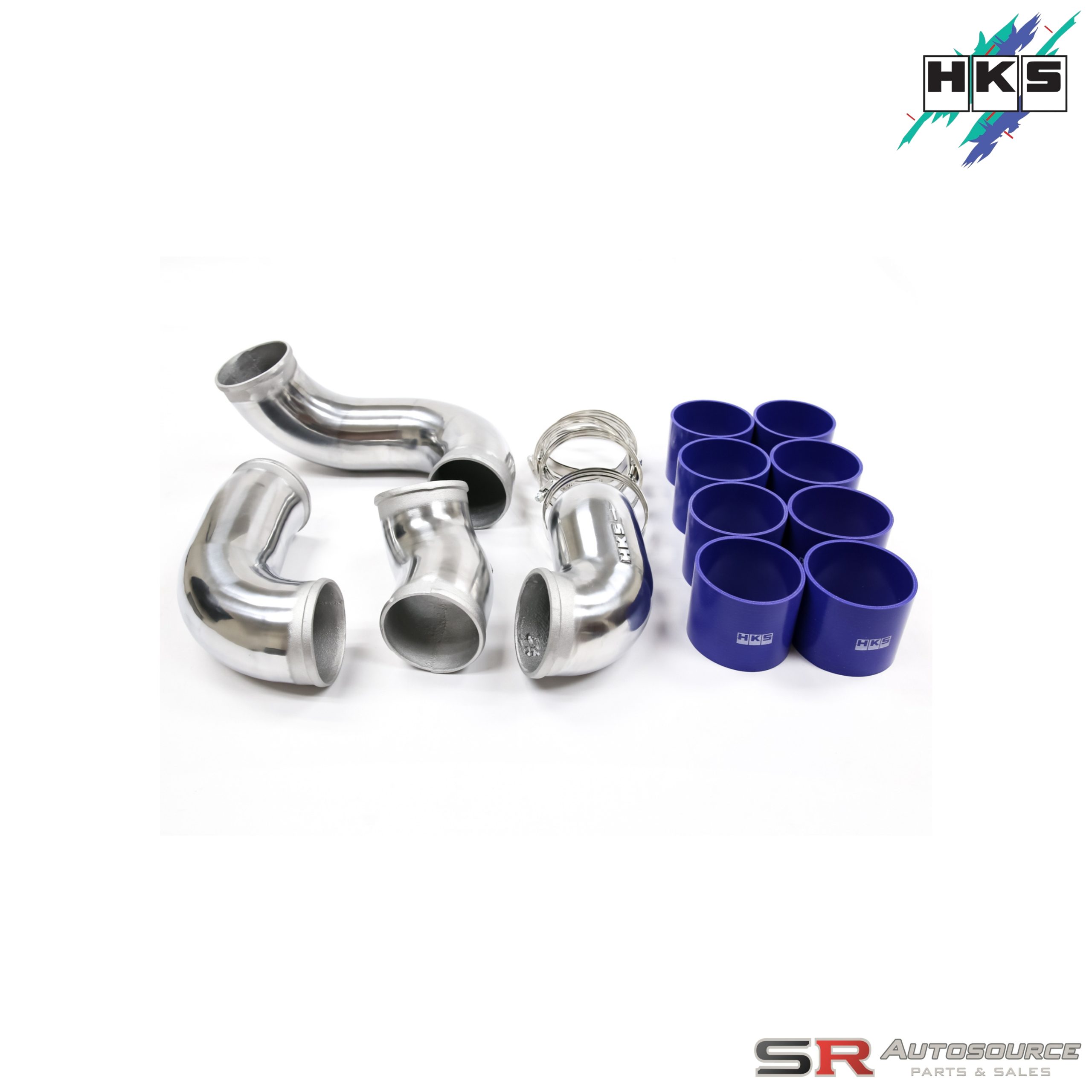 HKS Type R Intercooler Piping Kit (Half Kit – Polished) – Skyline R33 and R34 GTR