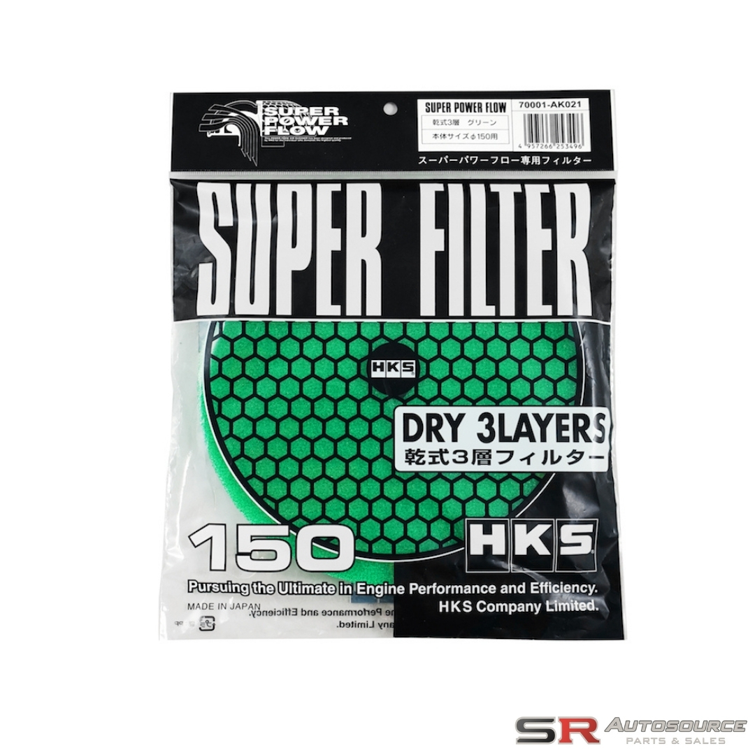 HKS Super Power Flow 150mm Green Filter Replacement Element