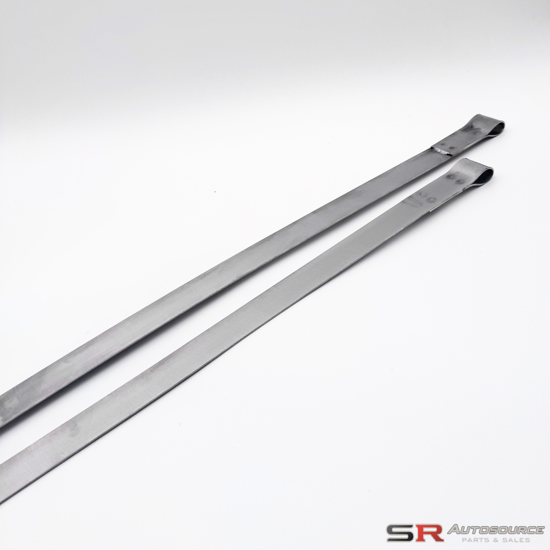 SR Autosource Stainless Steel Fuel Tank Strap Kit R33/34 and S14/15