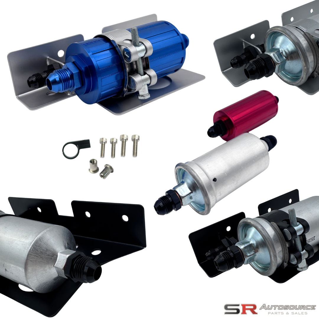 SR Autosource In Line Fuel Filter and Bracket Assembly